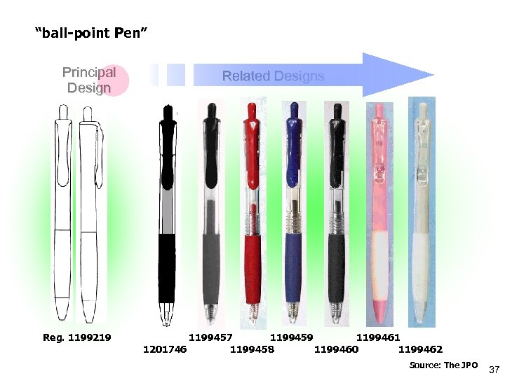 “ball-point Pen” Principal Design Reg. 1199219 Related Designs 1199457 1199459 1199461 1201746 1199458 1199460