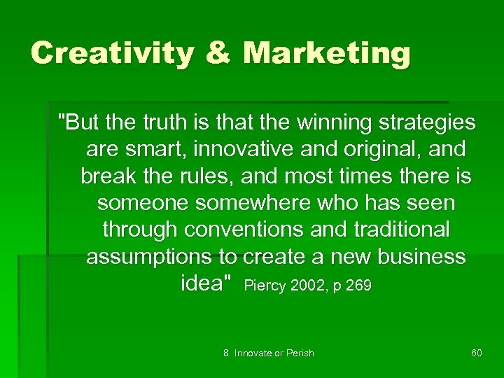 Creativity & Marketing 