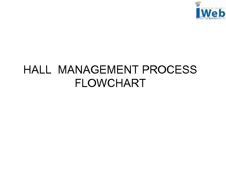 HALL MANAGEMENT PROCESS FLOWCHART 