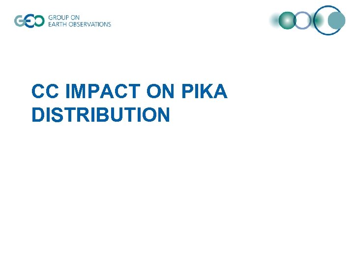 CC IMPACT ON PIKA DISTRIBUTION 