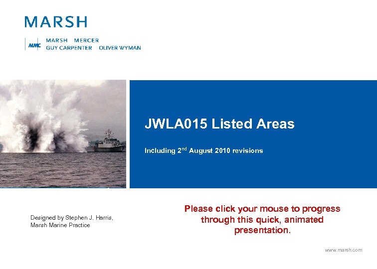 JWLA 015 Listed Areas Including 2 nd August 2010 revisions Designed by Stephen J.