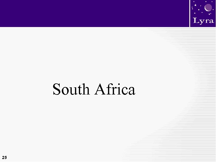 South Africa 25 