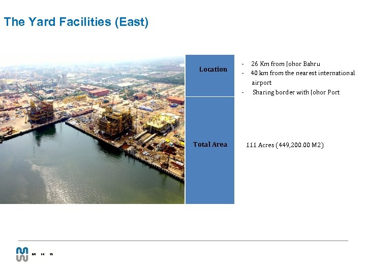 The Yard Facilities (East) Location - Total Area 26 Km from Johor Bahru 40