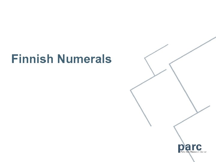 Finnish Numerals 