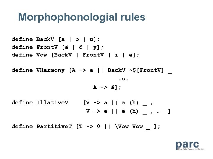 Finite State Methods In Natural Language Processing Lauri Karttunen