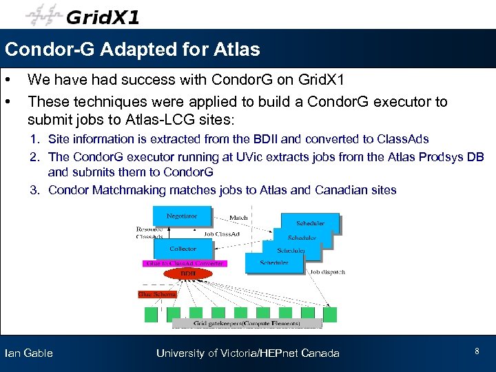 Condor-G Adapted for Atlas • • We have had success with Condor. G on