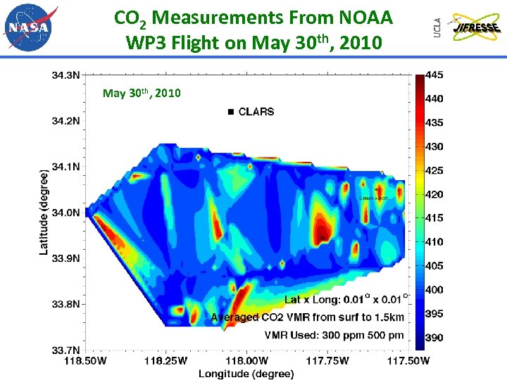 CO 2 Measurements From NOAA WP 3 Flight on May 30 th, 2010 
