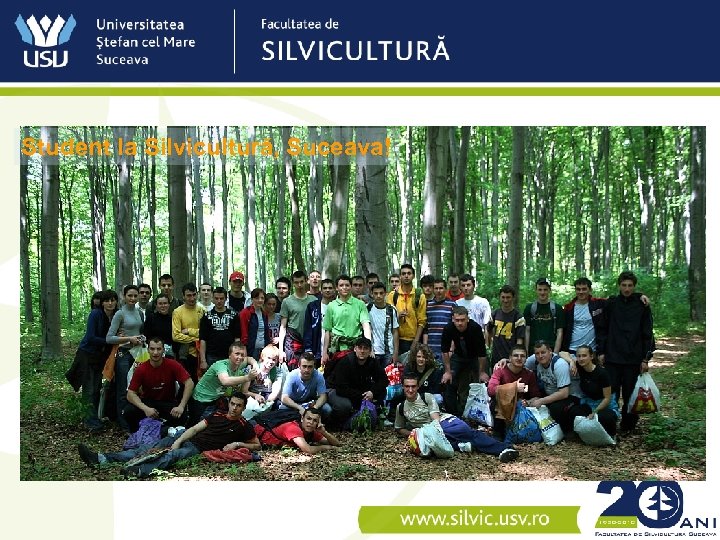 Student la Silvicultură, Suceava! 