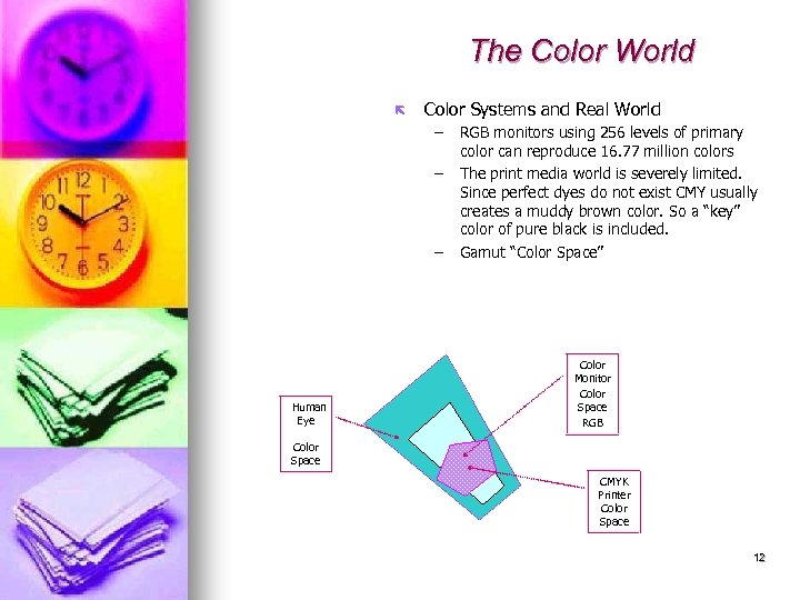 The Color World ë Color Systems and Real World – – – Human Eye
