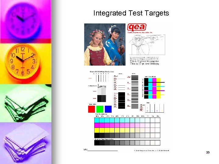 Integrated Test Targets 33 