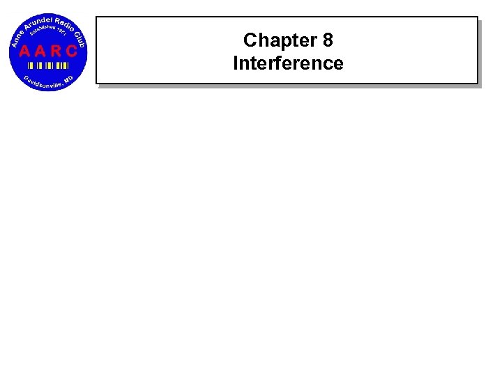 Chapter 8 Interference 