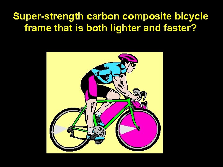 Super-strength carbon composite bicycle frame that is both lighter and faster? 