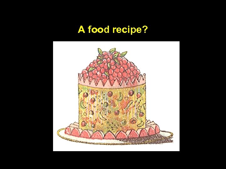 A food recipe? 