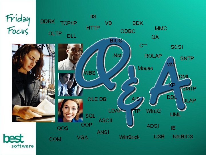 DDRK IIS TCP/IP OLTP HTTP VB SDK MMC ODBC DLL BIOS ASP QA C++