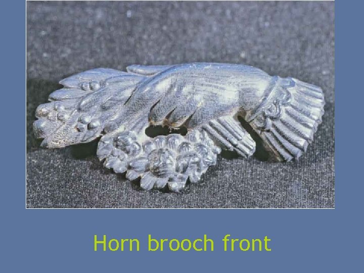 Horn brooch front 