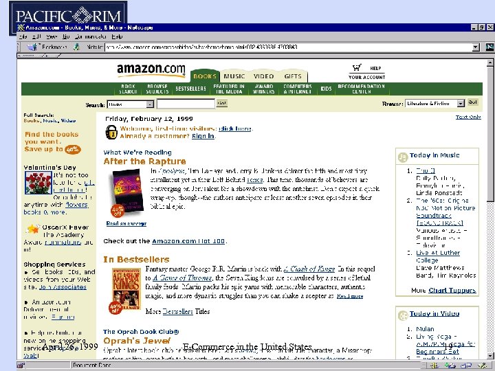 April 26, 1999 E-Commerce in the United States 19 
