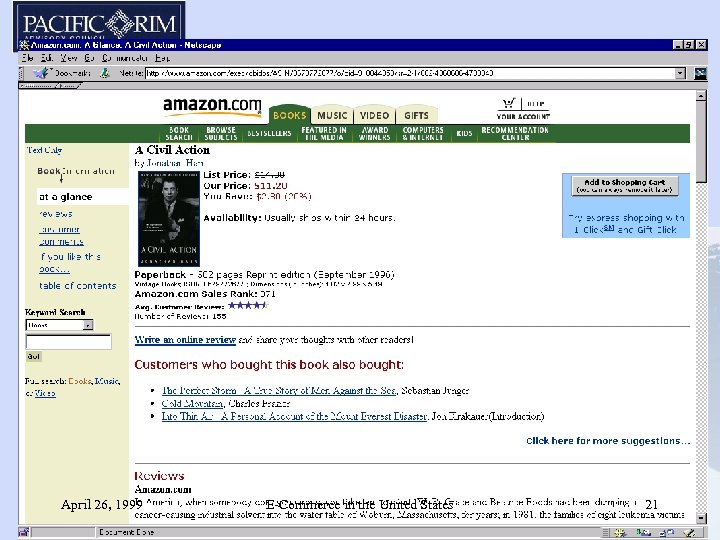 April 26, 1999 E-Commerce in the United States 21 