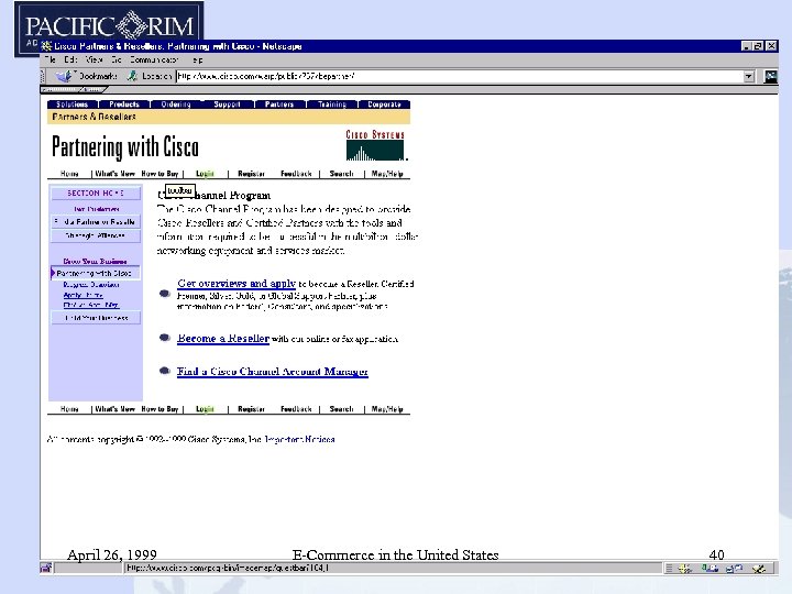 April 26, 1999 E-Commerce in the United States 40 