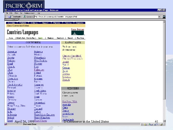 April 26, 1999 E-Commerce in the United States 41 