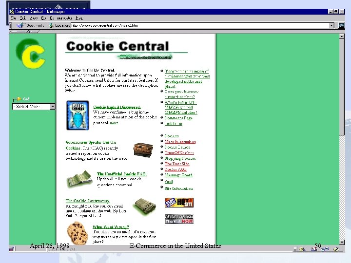 April 26, 1999 E-Commerce in the United States 50 