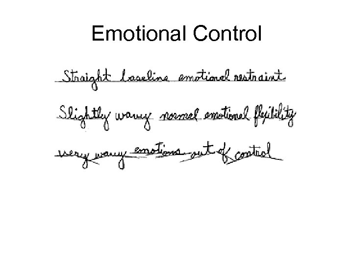 Emotional Control 