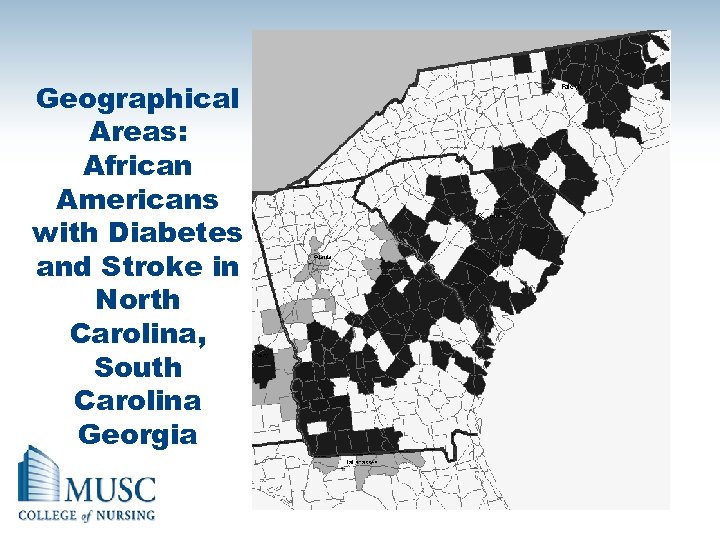 Geographical Areas: African Americans with Diabetes and Stroke in North Carolina, South Carolina Georgia