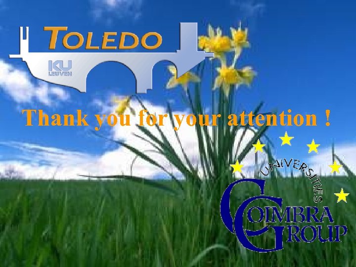 Thank you for your attention ! 