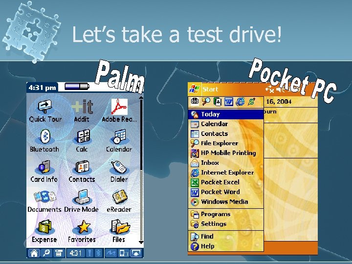 Let’s take a test drive! 