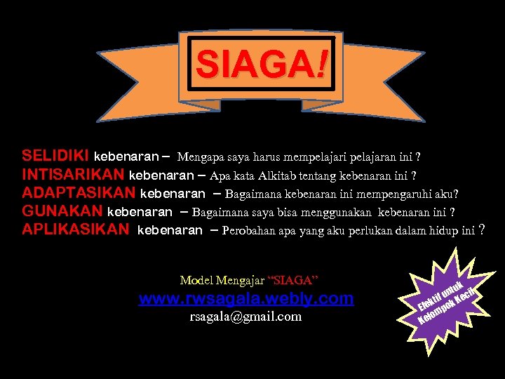 SIAGA! SELIDIKI kebenaran – Mengapa saya harus mempelajari pelajaran ini ? INTISARIKAN kebenaran –