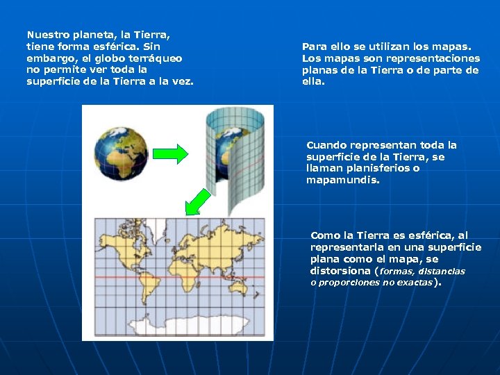 Nuestro planeta, la Tierra, tiene forma esférica. Sin embargo, el globo terráqueo no permite