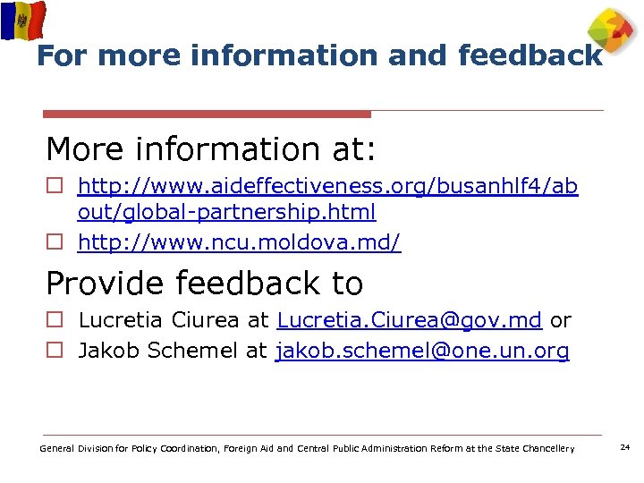 For more information and feedback More information at: o http: //www. aideffectiveness. org/busanhlf 4/ab