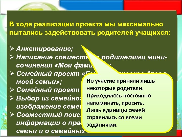 Отсюда возникла потребность создания социального проекта, Так и в настоящее время происходит способствующего сохранениюкакукреплению