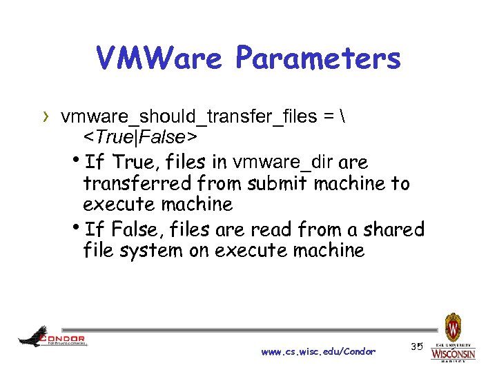 VMWare Parameters › vmware_should_transfer_files =  <True|False> h. If True, files in vmware_dir are