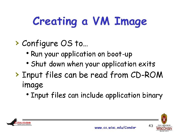 Creating a VM Image › Configure OS to… h. Run your application on boot-up