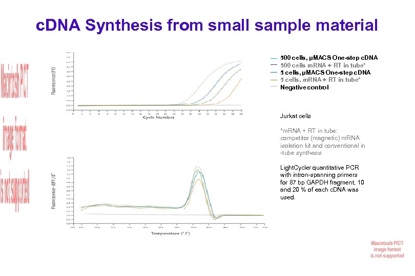 c. DNA Synthesis from small sample material 500 cells, µMACS One-step c. DNA 500