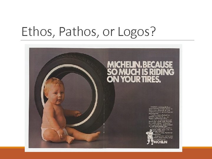 Ethos, Pathos, or Logos? 