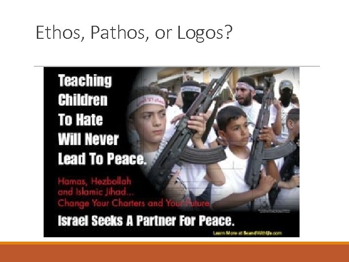 Ethos, Pathos, or Logos? 