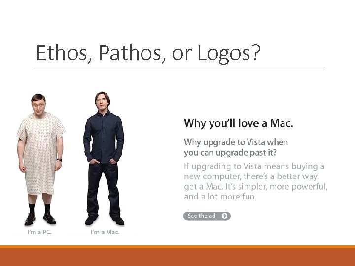 Ethos, Pathos, or Logos? 