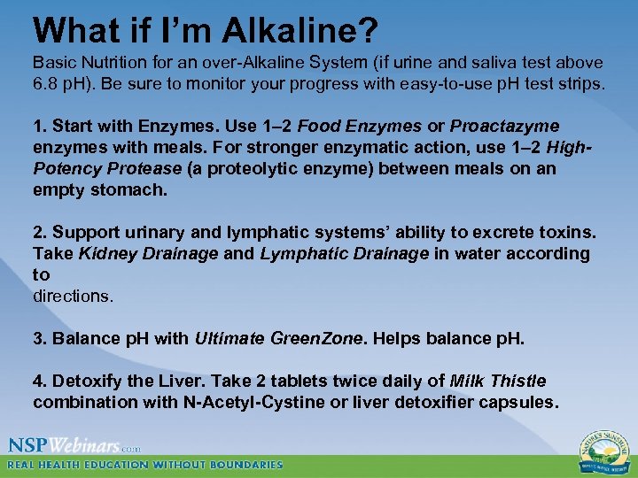 What if I’m Alkaline? Basic Nutrition for an over-Alkaline System (if urine and saliva