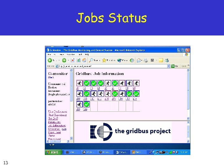 Jobs Status 13 