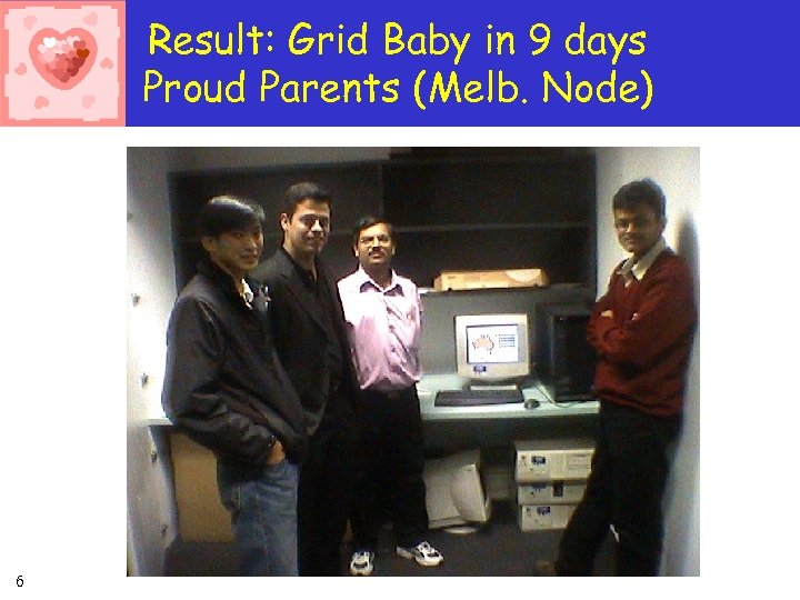 Result: Grid Baby in 9 days Proud Parents (Melb. Node) 6 