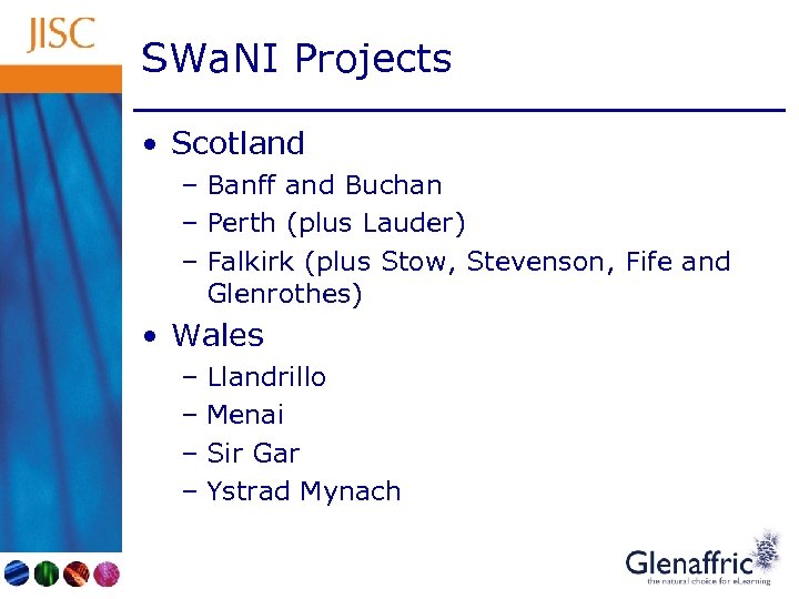 SWa. NI Projects • Scotland – Banff and Buchan – Perth (plus Lauder) –