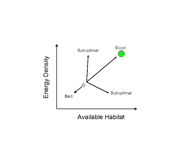 Energy Density Suboptimal Bad Good Suboptimal Available Habitat 