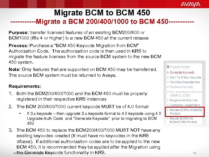 Migrate BCM to BCM 450 ------Migrate a BCM 200/400/1000 to BCM 450 -----Purpose: transfer