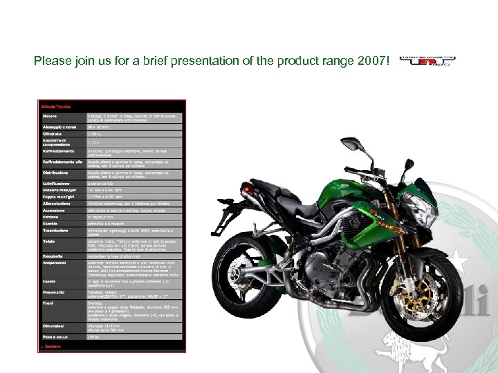 Please join us for a brief presentation of the product range 2007! 