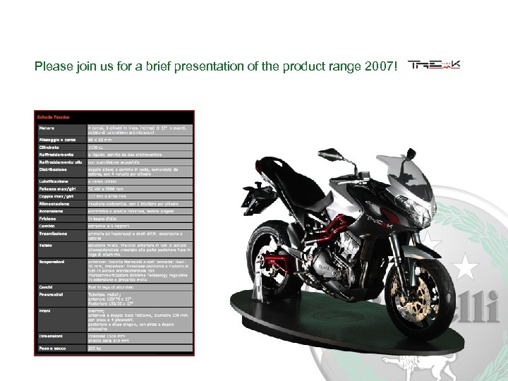 Please join us for a brief presentation of the product range 2007! 