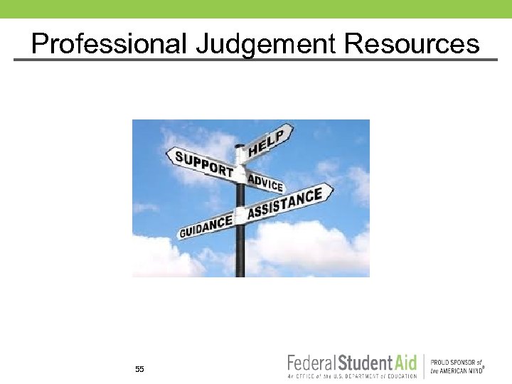 Professional Judgement Resources 55 