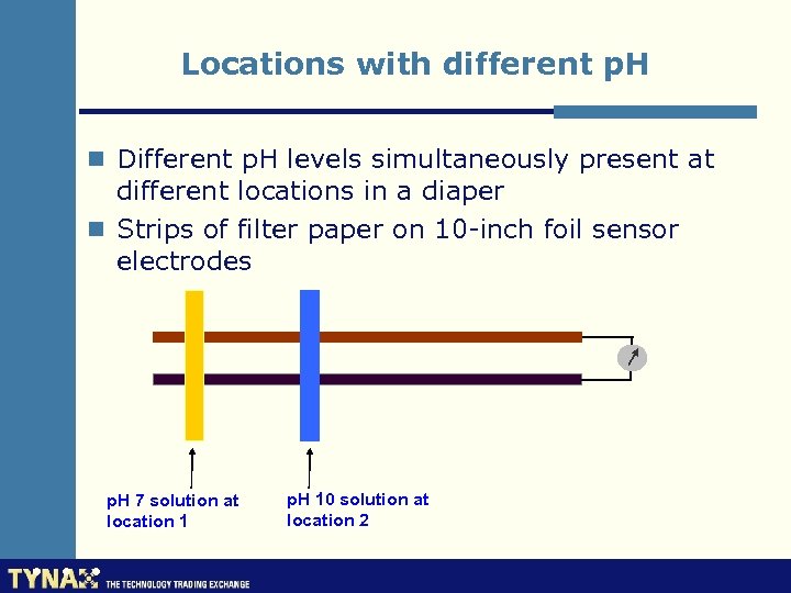 Locations with different p. H n Different p. H levels simultaneously present at different
