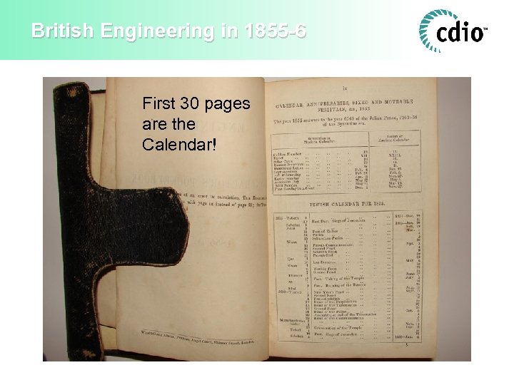 British Engineering in 1855 -6 First 30 pages are the Calendar! 