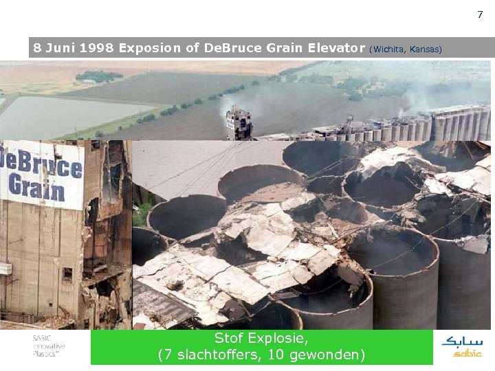 7 8 Juni 1998 Exposion of De. Bruce Grain Elevator (Wichita, Kansas) Stof Explosie,